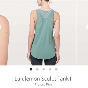 Blue Lululemon Sculpt Tank ll